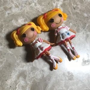 RARE ! LALALOOPSEY MINI DOLLS “TWINS”